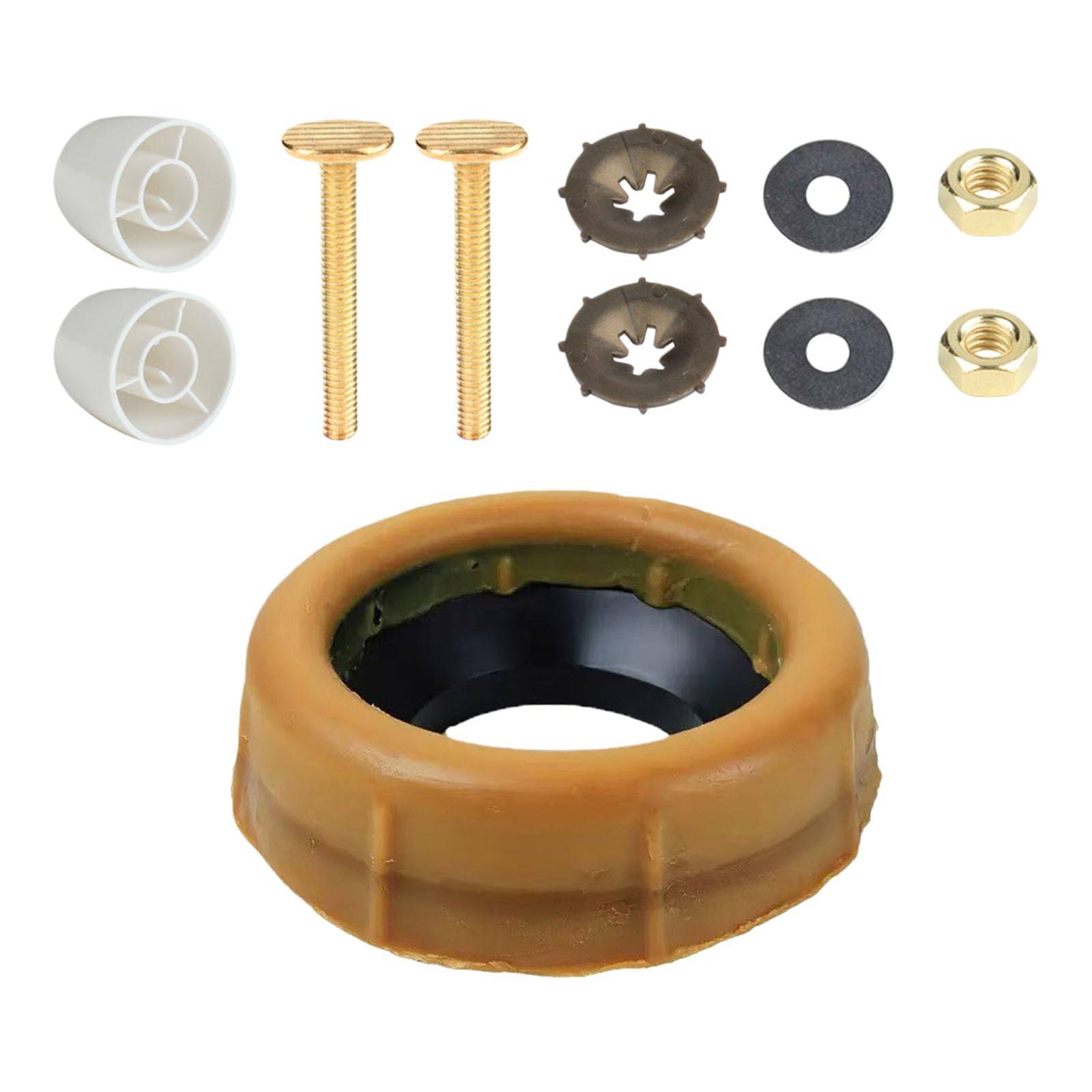 Laikoutd Multicolor Universald Flanged Waxes Toilet Rings With Gaskets Nut Bolts For Toilets Leak Repair And Smell Easy Rings Gaskets