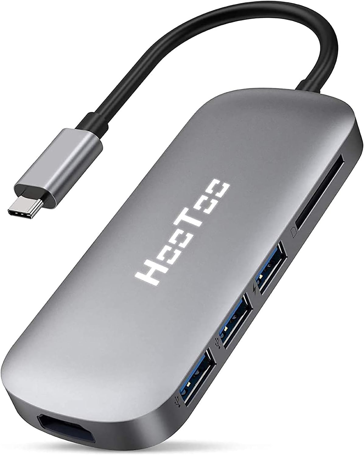 USB C Hub Multiport dongle, 8-in-1 USB C Adapter with 4K USB C to HDMI, Gigabit Ethernet,3 USB 3.0, SD/TF Card Reader