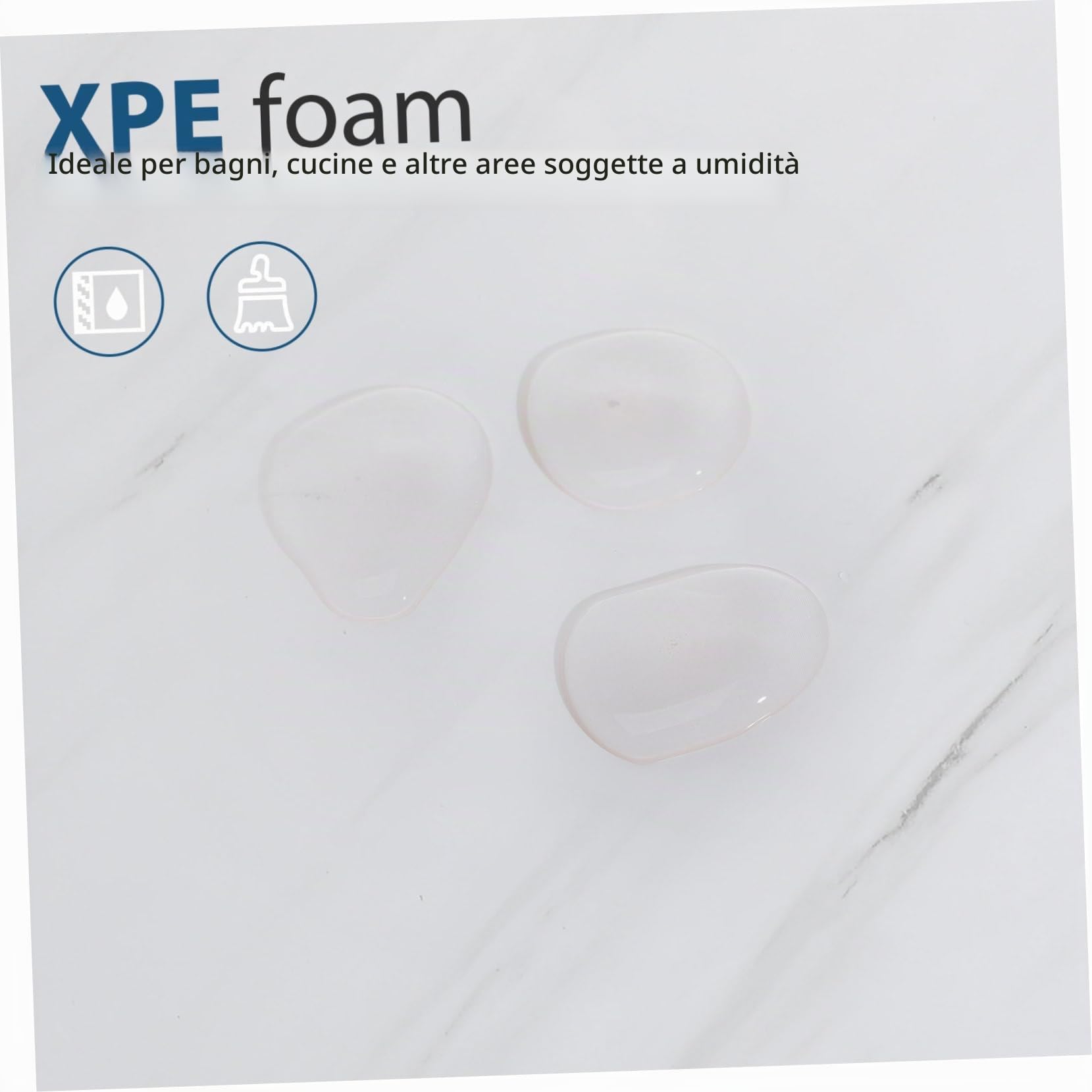 20 Pannelli Murali Impermeabili in Schiuma Xpe Autoadesivi Adesivi Per Piastrelle Bagno E Cucina Effetto Marmo Decorazione Per Parete Doccia E Rivestimento Adesivo