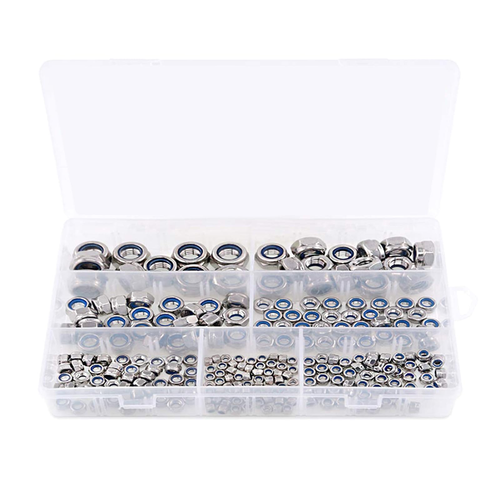 Écrous de verrouillage métriques en inox et nylon M3-M12 pour visserie et fixation mécanique