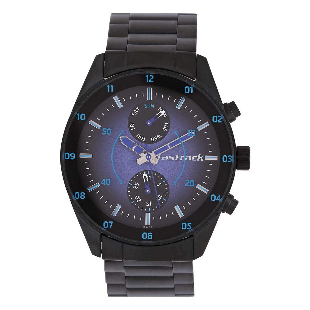 Fastrack Space Rover Quartz Multifunction Purple Dial Stainless Steel Strap Watch for Guys-NP3201NM01 (B07YNZR7YS) Amazon Price History, Amazon Price Tracker