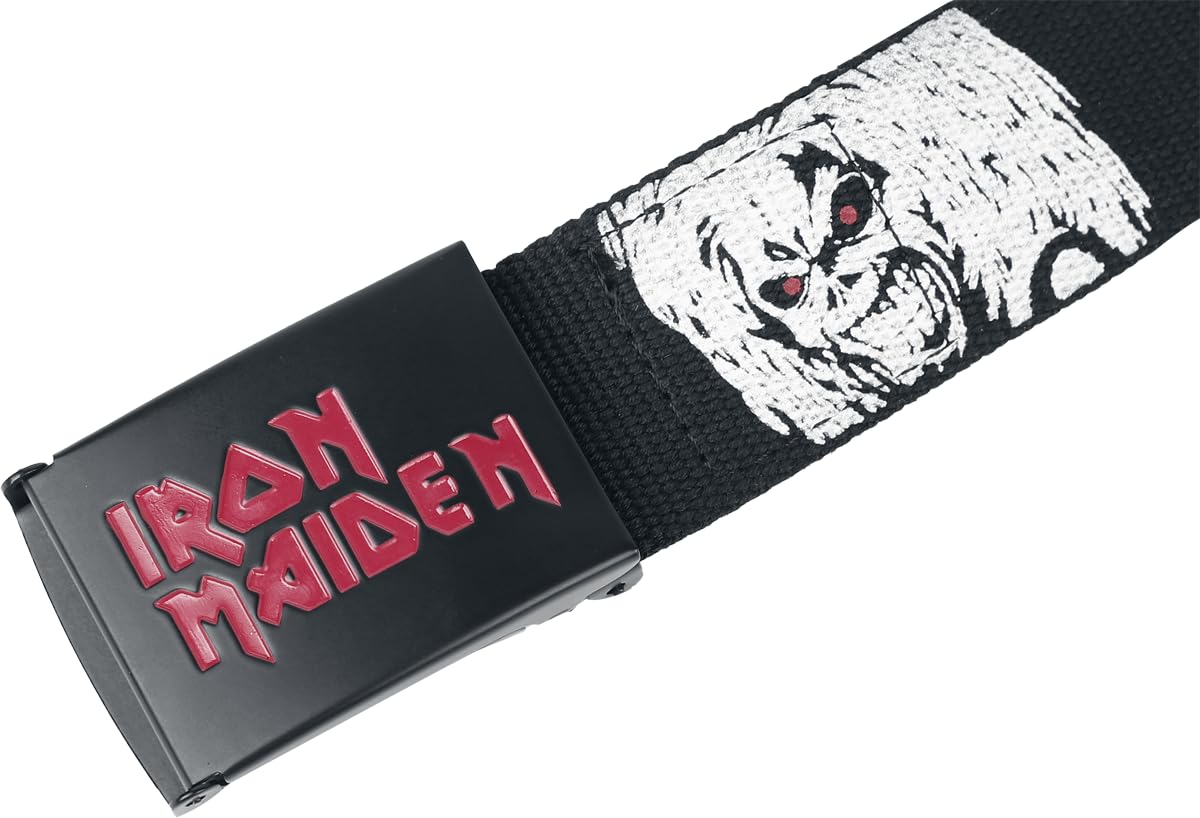 Iron Maiden Killers Unisex Cinturón Negro 100% poliéster