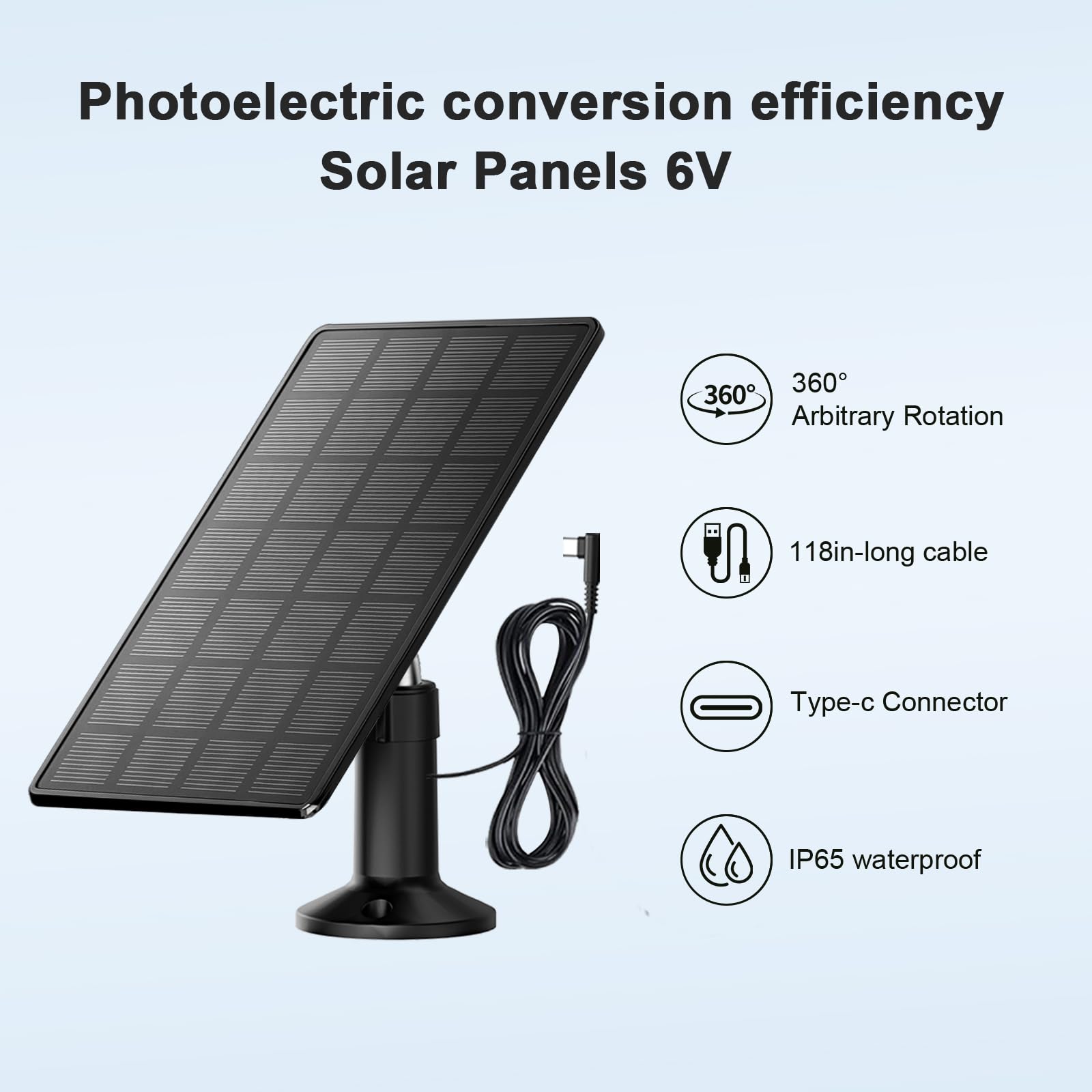 Panneau solaire pour porte automatique de poulailler - étanche