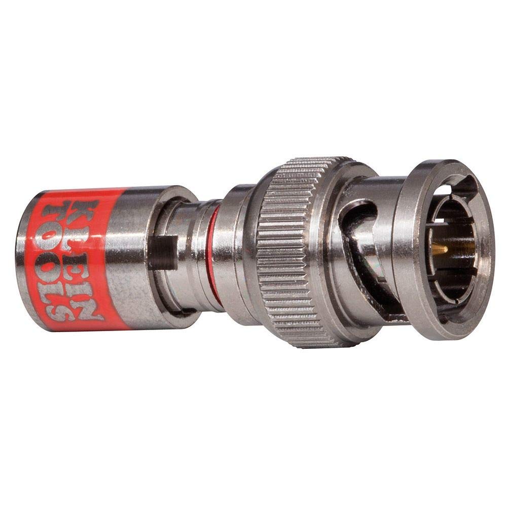 Klein Tools VDV813-616 Universal BNC Compression Connectors With Universal Sleeve Technology, 10-Pack