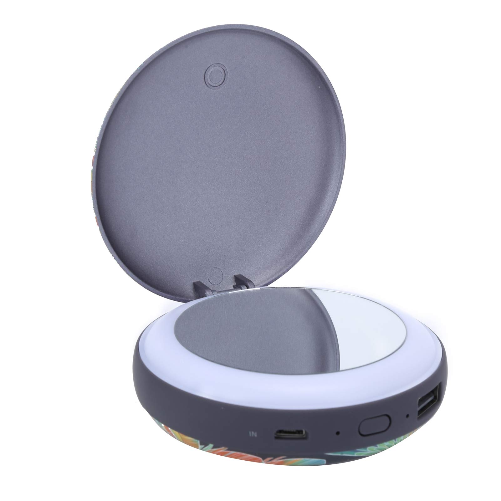 Cocoarm Chauffe-Mains Chauffe-Mains Portable Chauffage électrique 6000mAh ABS Alliage d'aluminium 104 à 140F Chauffage Double Face 2 Niveaux Banque d'alimentation Miroir pour Voyage Camping Ski