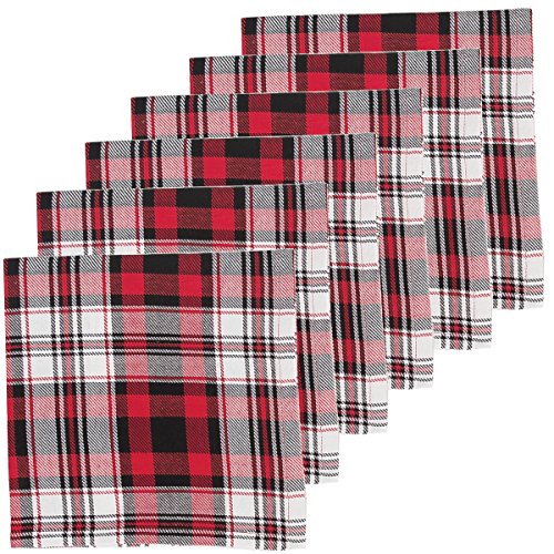 Servilletas de Tela Cuadradas Rojas Pack 6 C&F Home miniatura 2