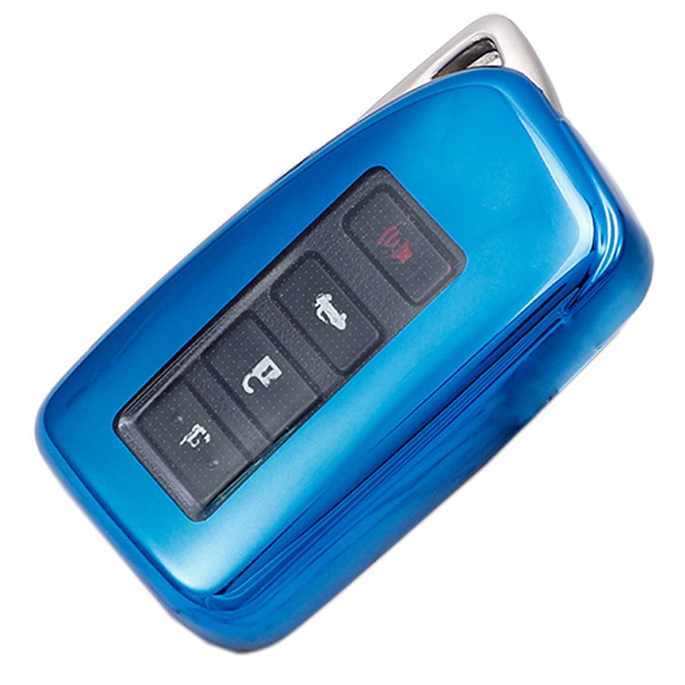 Coque clé Lexus TPU bleu évite rayures boîtier RX NX ES LS