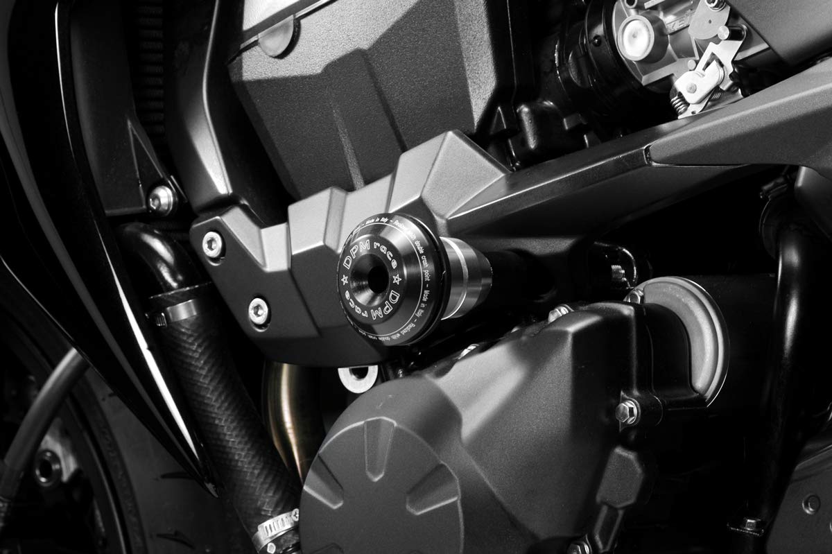 Z750 2007/14 - Kit Tamponi 'Warrior' (R-0639/1) - Protezione Paramotore Paratelaio Anticaduta in Alluminio - Minuteria Inclusa - Accessori De Pretto Moto (DPM Race) - 100% Made in Italy