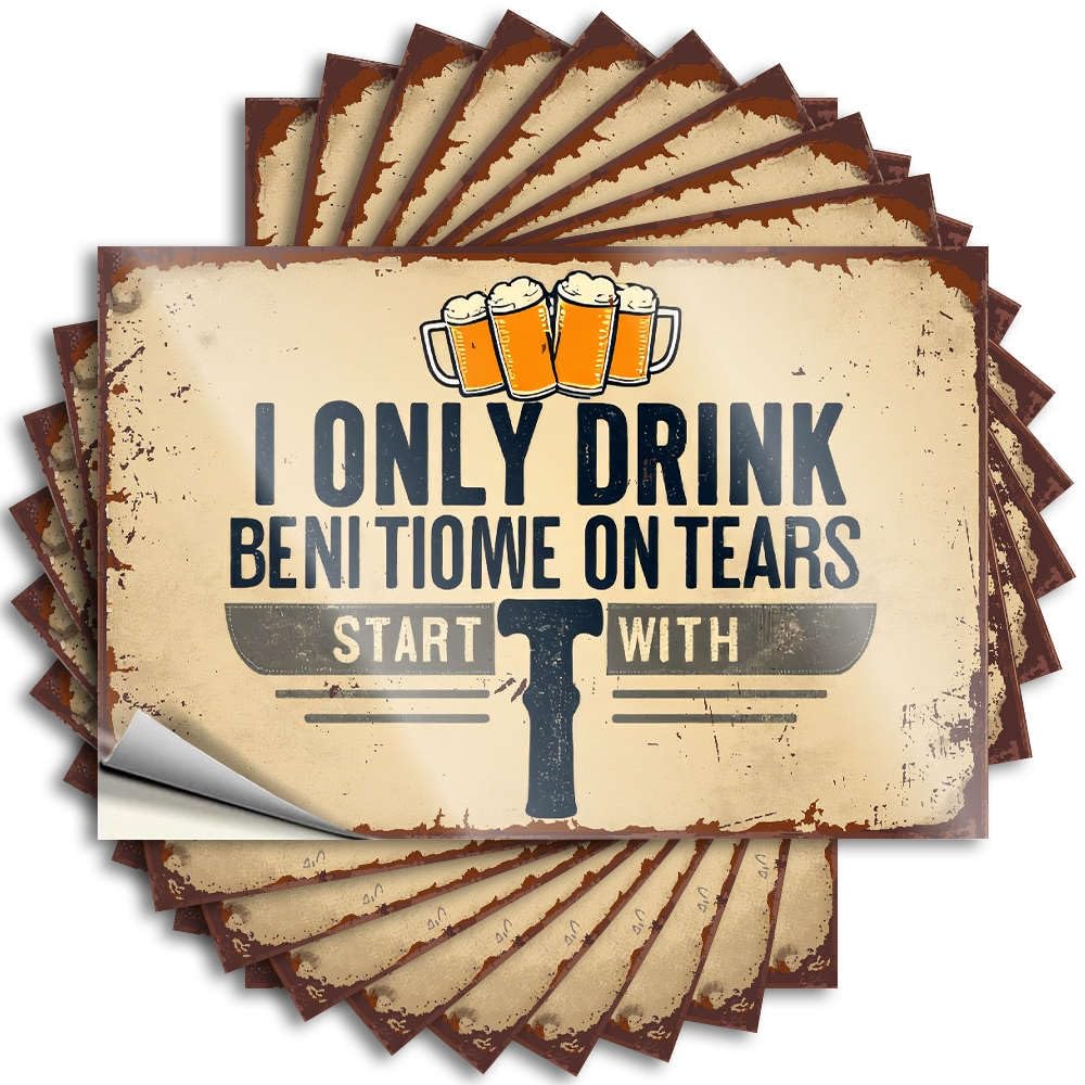 Decal Helmet Bookish I Only Drink Benitoime On Tears. for Coffee - Hot Easy Peel Removable(8X12CM)