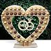 AerWo"Mr & Mrs" Chocolate Stand, Ferreo Rocher Wooden Chocolate Stand, Hershey Kisses Wedding Candy Stand, Perfect Decoration for Wedding Reception
