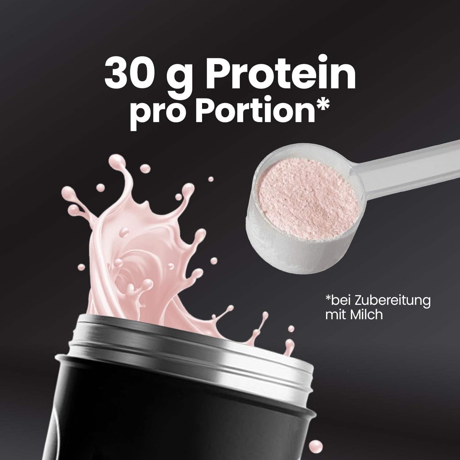 Mammut Nutrition Formel 90 Proteinpulver Erdbeere 3 kg, 4-Komponenten Protein: Sojaisolat, Whey, Milch, Ei-Protein mit Vitamin B6, gezielte Proteinversorgung, inkl. Keramik-Tasse