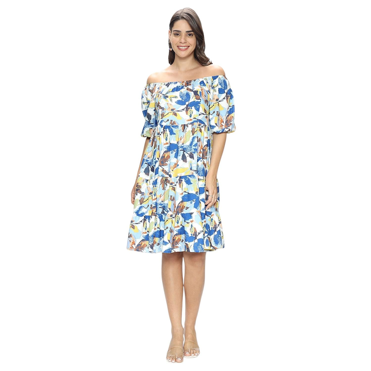 momtobe Women's Fit and Flare Knee Length Dress-picture-15