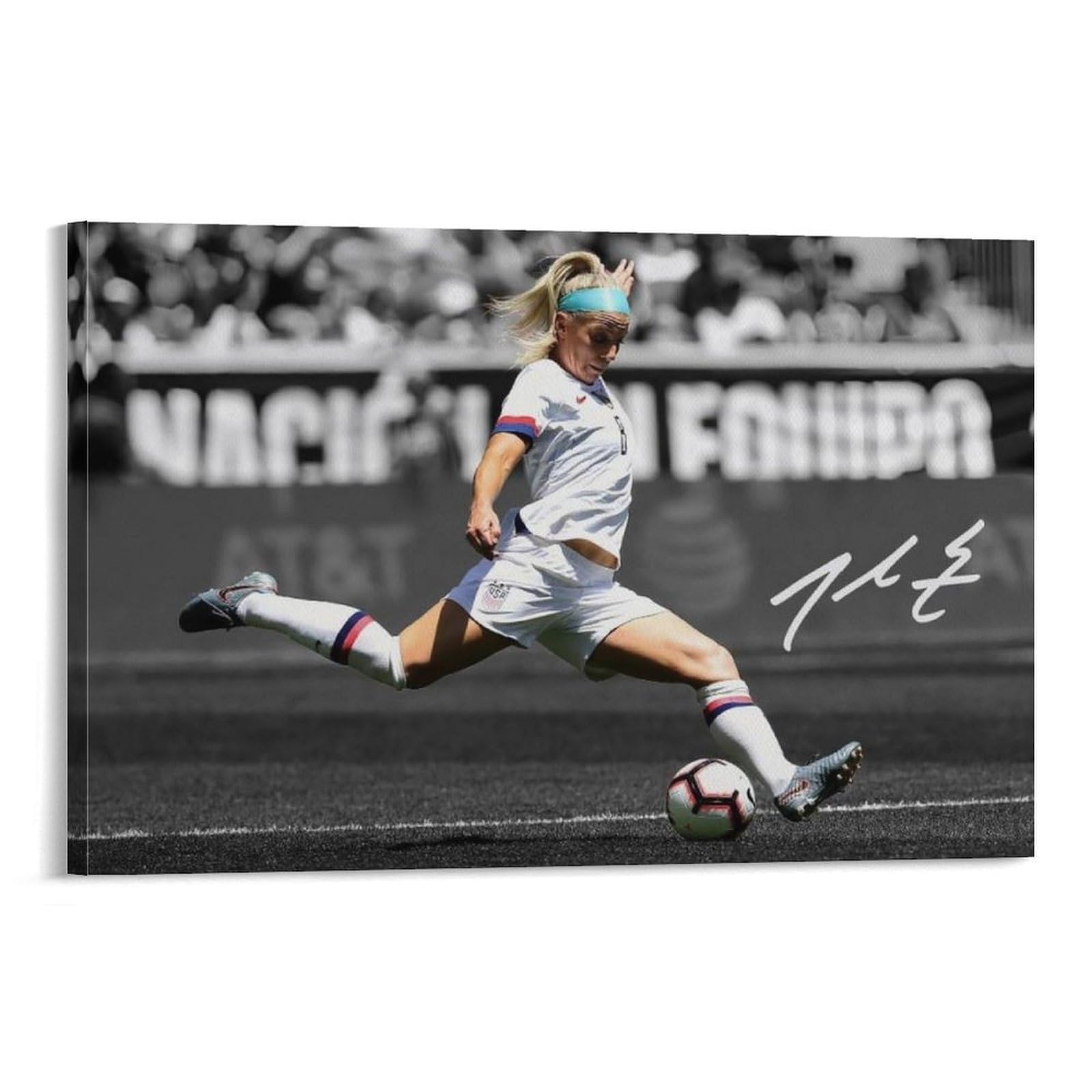 Asuiu Frame-Style Julie Ertz Canvas Poster Wall Art Poster Prints Home Decor Picture Canvas Painting Posters 24X36inch(60X90cm)