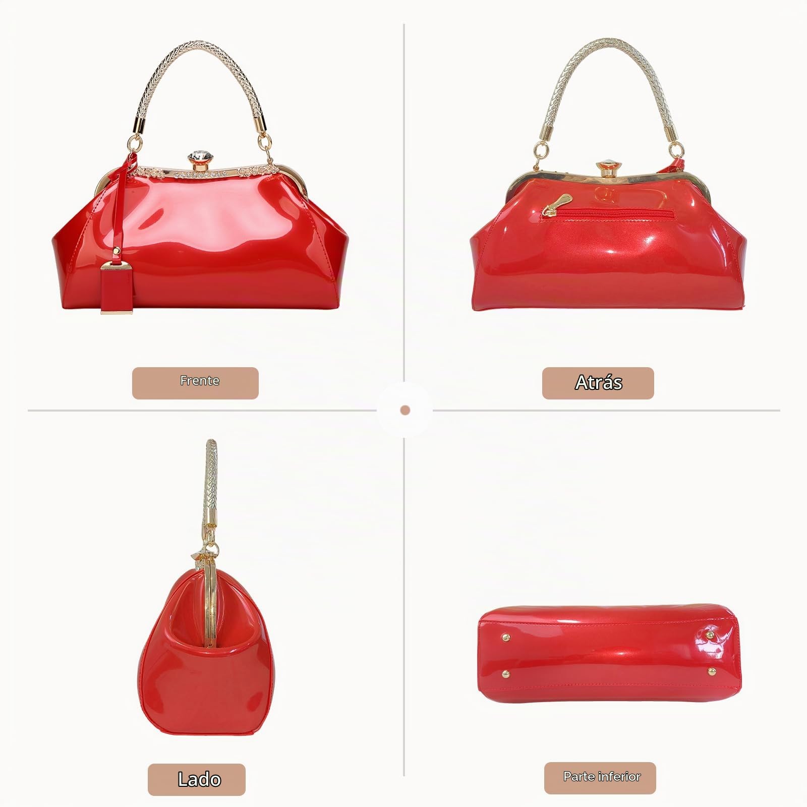NICOLE & DORIS Bolsos para mujer Bolsos de noche bolsos de fiesta mujer bolso de hombro para mujer moda bolso bandolera Mujer
