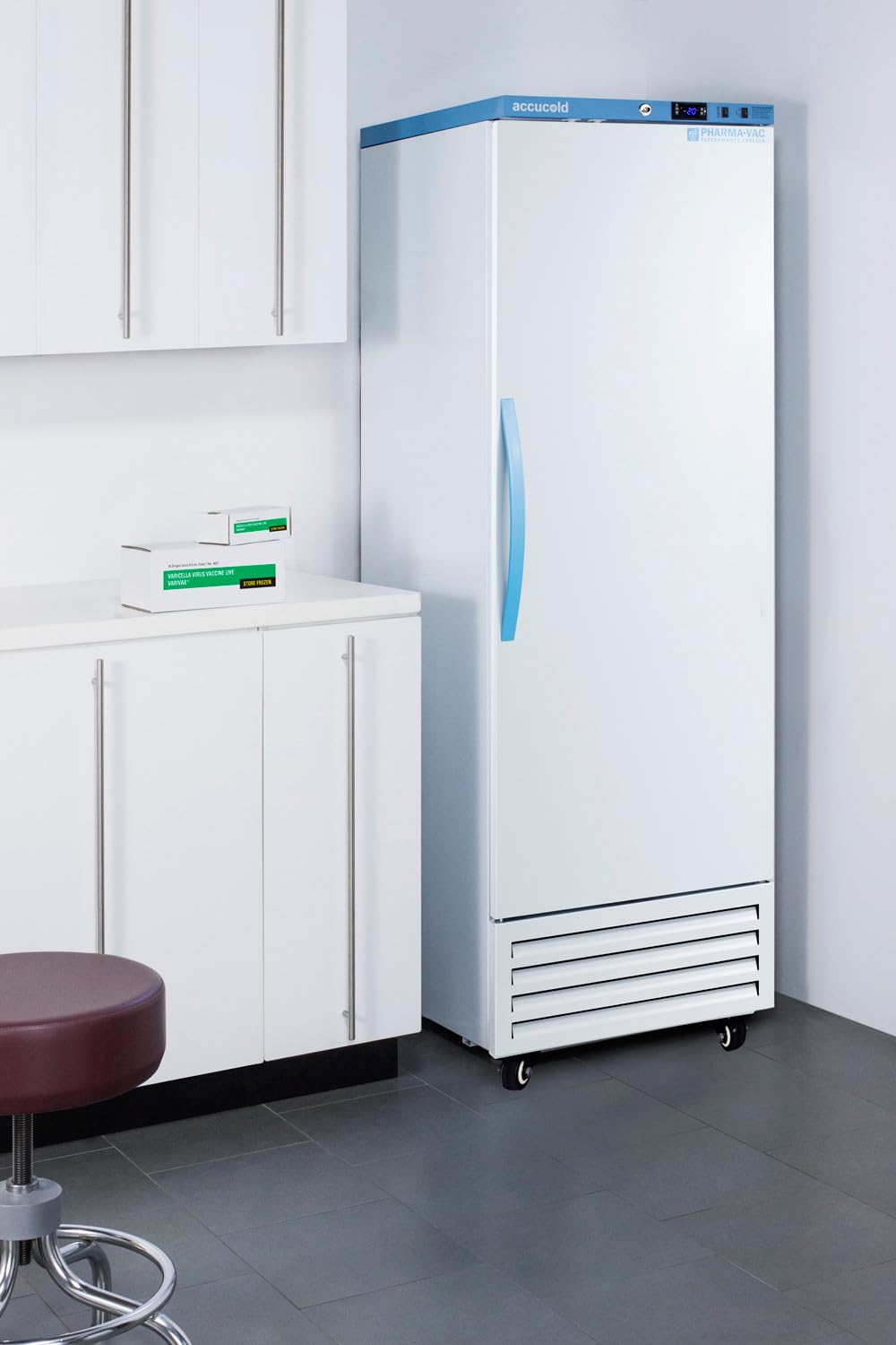 Accucold Afs14pvlhd Medical Pharmacy 9.53 Cu. Ft. Upright Vaccine All-Freezer, -30°C To -10°C, +/-1ºC Variation, High/Low Temperature Alarm (Lhd) on Fridge.com - View 5