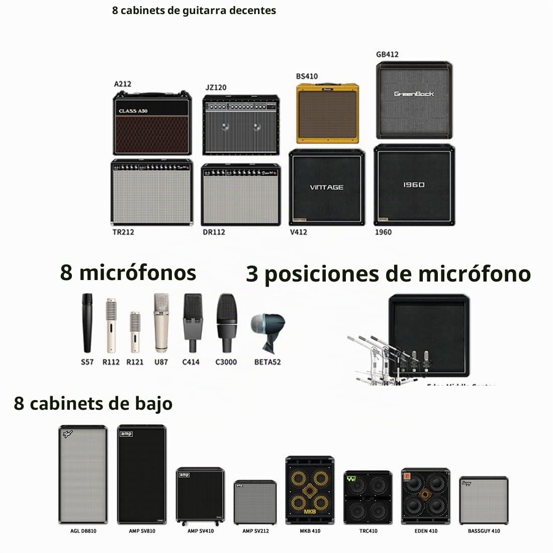 Nux MG-30 Guitar Modeling MultiEffektgerät + keepdrum Klinkkabel