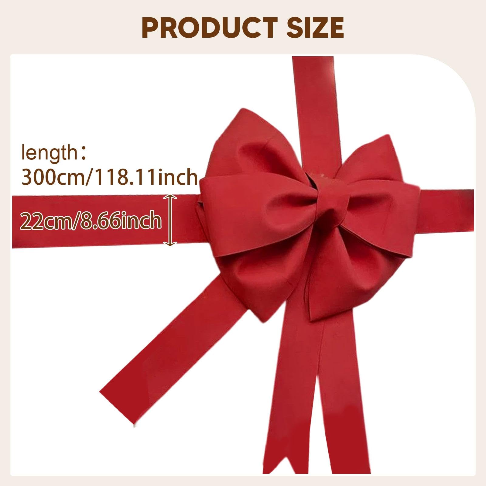 Fiocco Grande Kit Fai da Te con Materiale Eva Ornamento Decorativo da Appendere per Foto Festa Albero Adatto per Cerimonie Compleanno Neg, Rosso Scuro