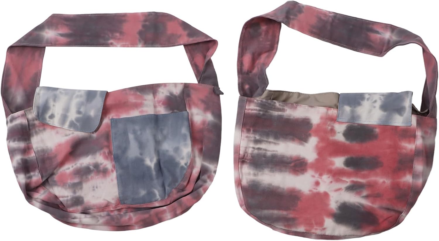 Dog Sling Carrier for Small Dogs and Cats, Pet Sling Bag with Large Space, Breathable Mesh Design, Comfortable Puppy Carrier for Outdoor Travel, Includes Safety Belt Buckle and MUL