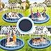 Hundepool, 170cm Sprinkler Matte Hund Splash Pad, Wasserspielmatte Hund Wassermatte, Verdickt rutschfest Planschbecken Hund, Hundeplanschbecken, Hundepool für GroßE, Sprühmatte für Haustiere