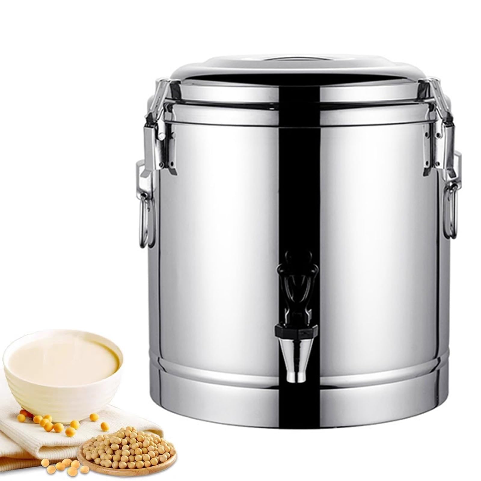 Distributore di acqua calda, scaldabibande isolato in acciaio inox, dispenser per caffè, tè, feste, buffet, hotel
