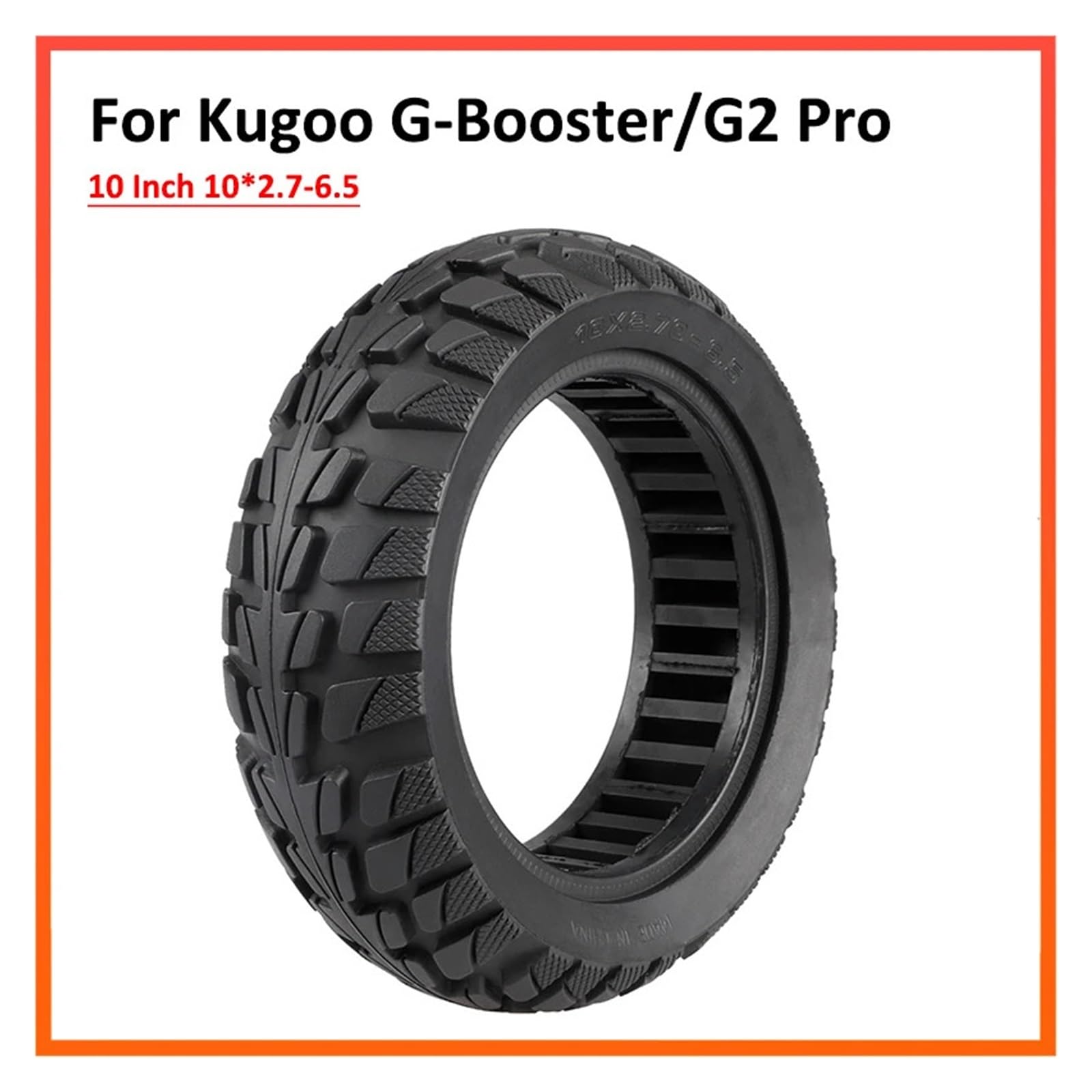 Neumático sólido for patinete eléctrico, compatible con KuGoo, G-Booster G2 Pro Neumático macizo para patinete eléctrico
