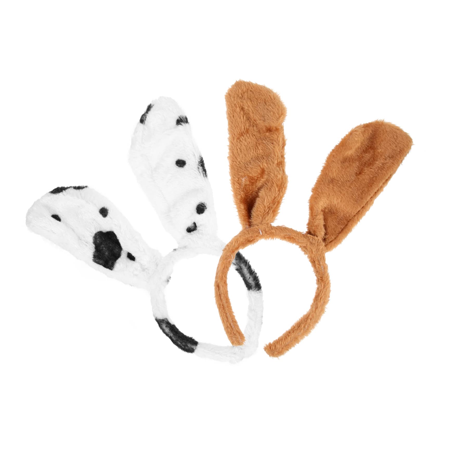 WRITWAA 2Pcs Adorable Puppy Dog Ears Headband for Lightweight Cosplay Costume Accessory for Halloween Birthday Parties Festivals and Photo Props