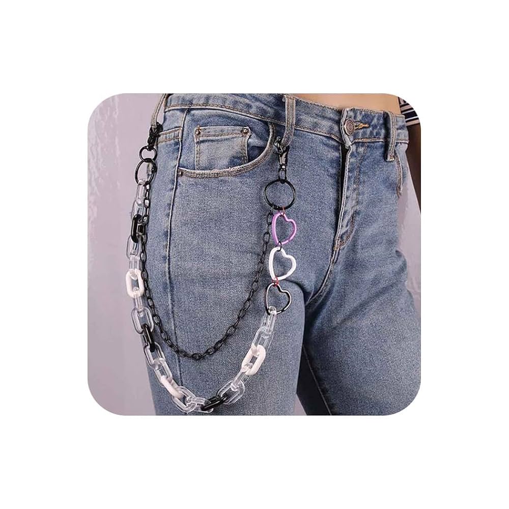Amazon.com: Bounzhi Cute Pants Jean Chain Layered Keychain