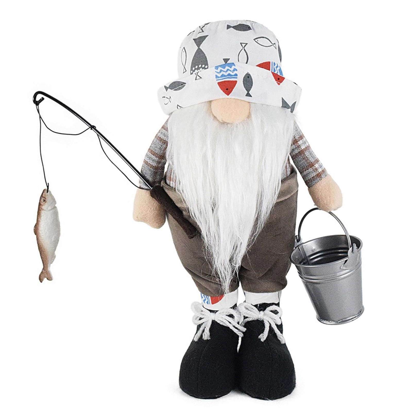 Kalttoy Doll Desk Ornament Fisherman Dwarfs Figurine Garden Kitchen Decorations Photo Gift