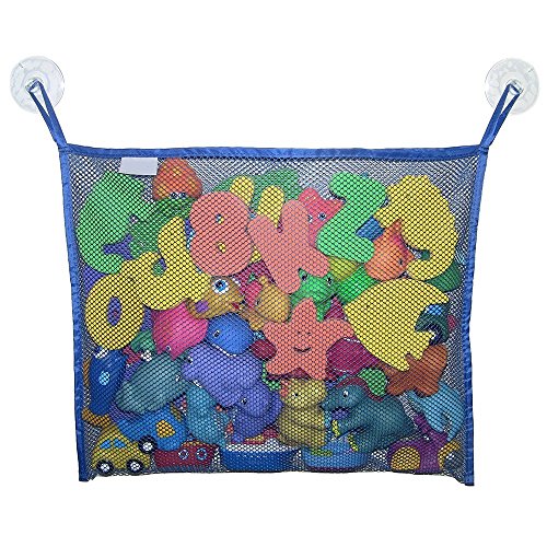 Preisvergleich Produktbild Aufbewahrungsnetz für Badespielzeug zum Aufhängen + 2 Saughaken