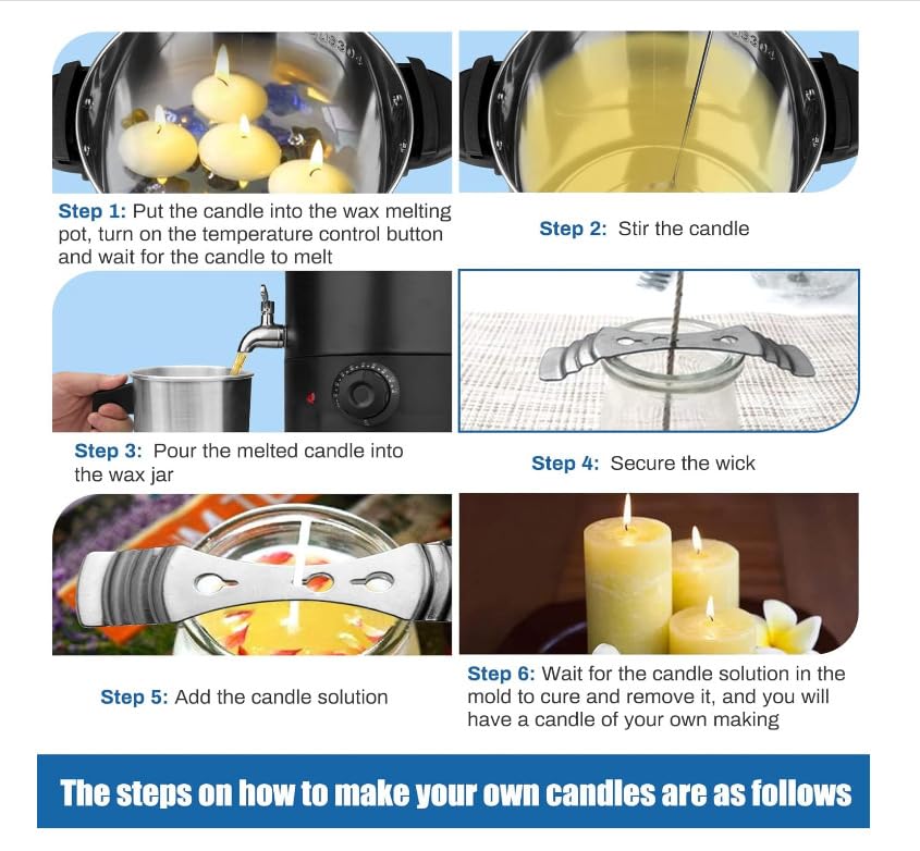 Fondoir à Cire éLectrique Pour La Fabrication De Bougies,ContrôLe