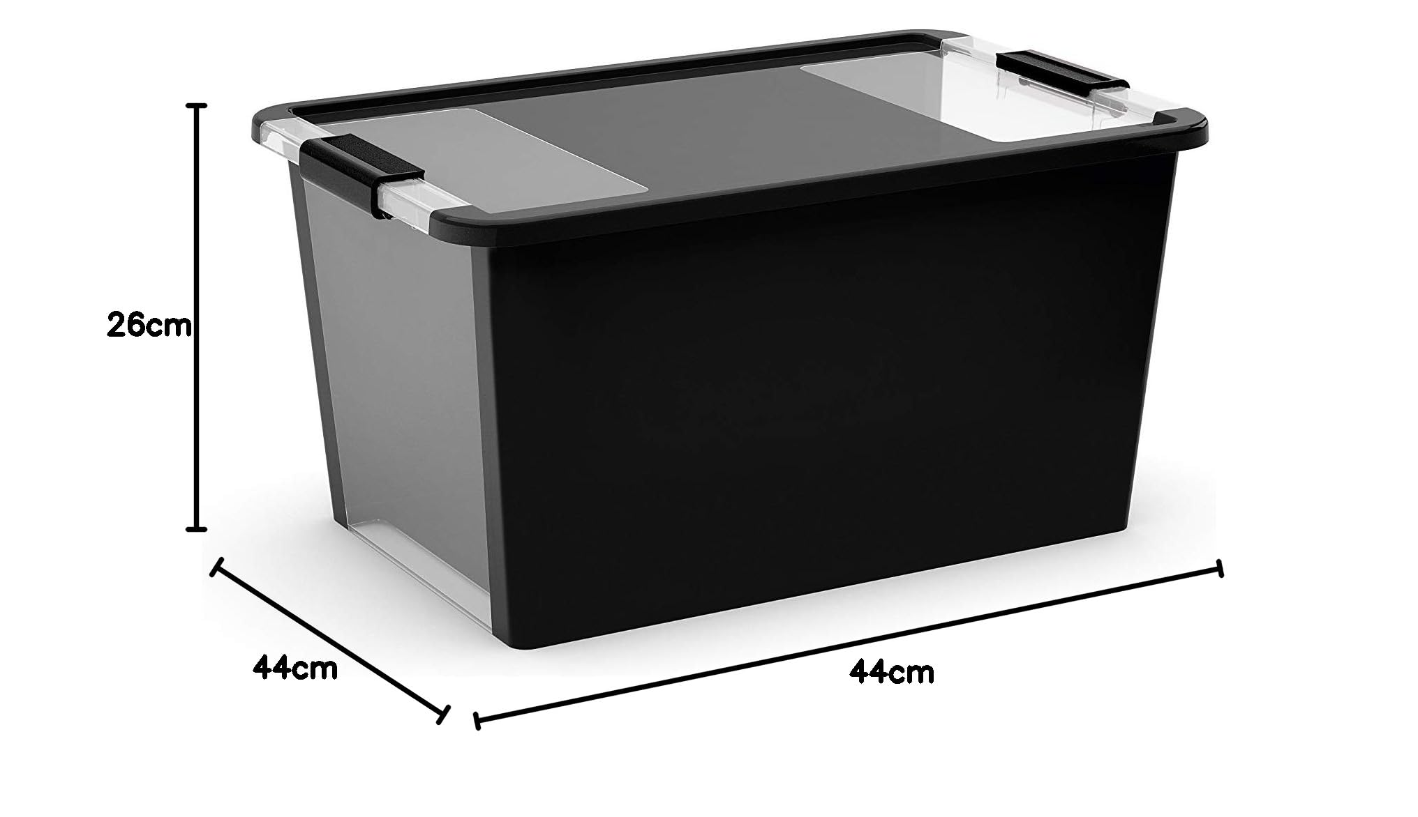 KIS Bi Box S 36,5 x 26 x 19 h, schwarz/schwarz, 39.9 x 26 x 44 Küche, Haushalt & Wohnen