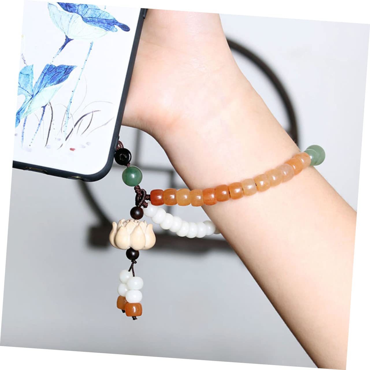 Mikikit 3pezzi Lanyard Per Smartphone Stile Cinese Con Design Di Fior Di Cinturino Elegante e Creativo Per Uso Quotidiano Leggero e Durevole Ottimo Per Amici e Famiglia