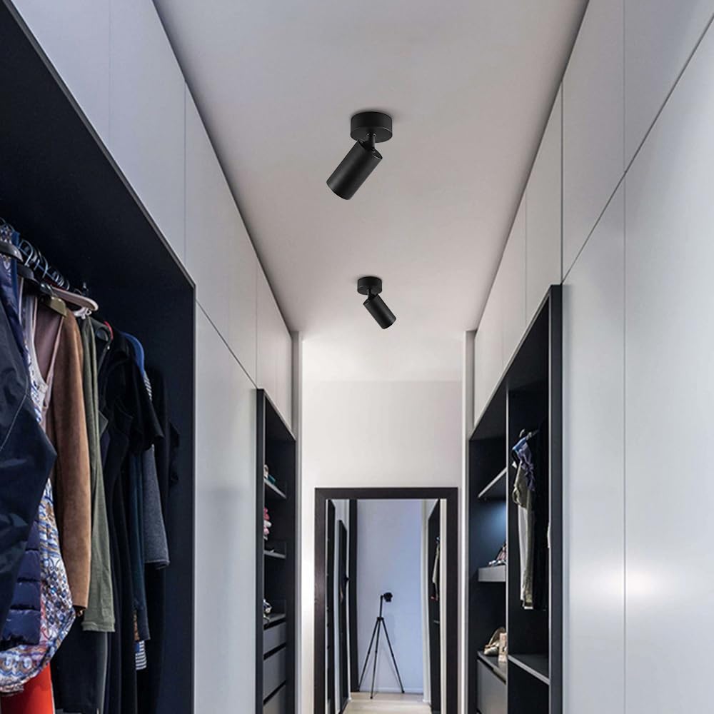 Faretti da incasso, faretti da soffitto, faretti da soffitto a LED, faretti da soffitto orientabili a 360°+90°, faretti direzionali, lampade d'accento, illuminazione for quadri, montaggio a filo moder