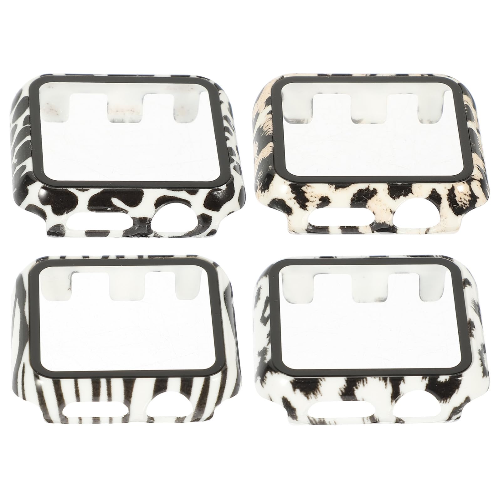 jojofuny 20pezzi Cover Rigida Con Pellicola Protettiva Temperato Per Protezione Completa Con Design Moderno e Pattern Accattivanti Leopardo Mucca Zebra
