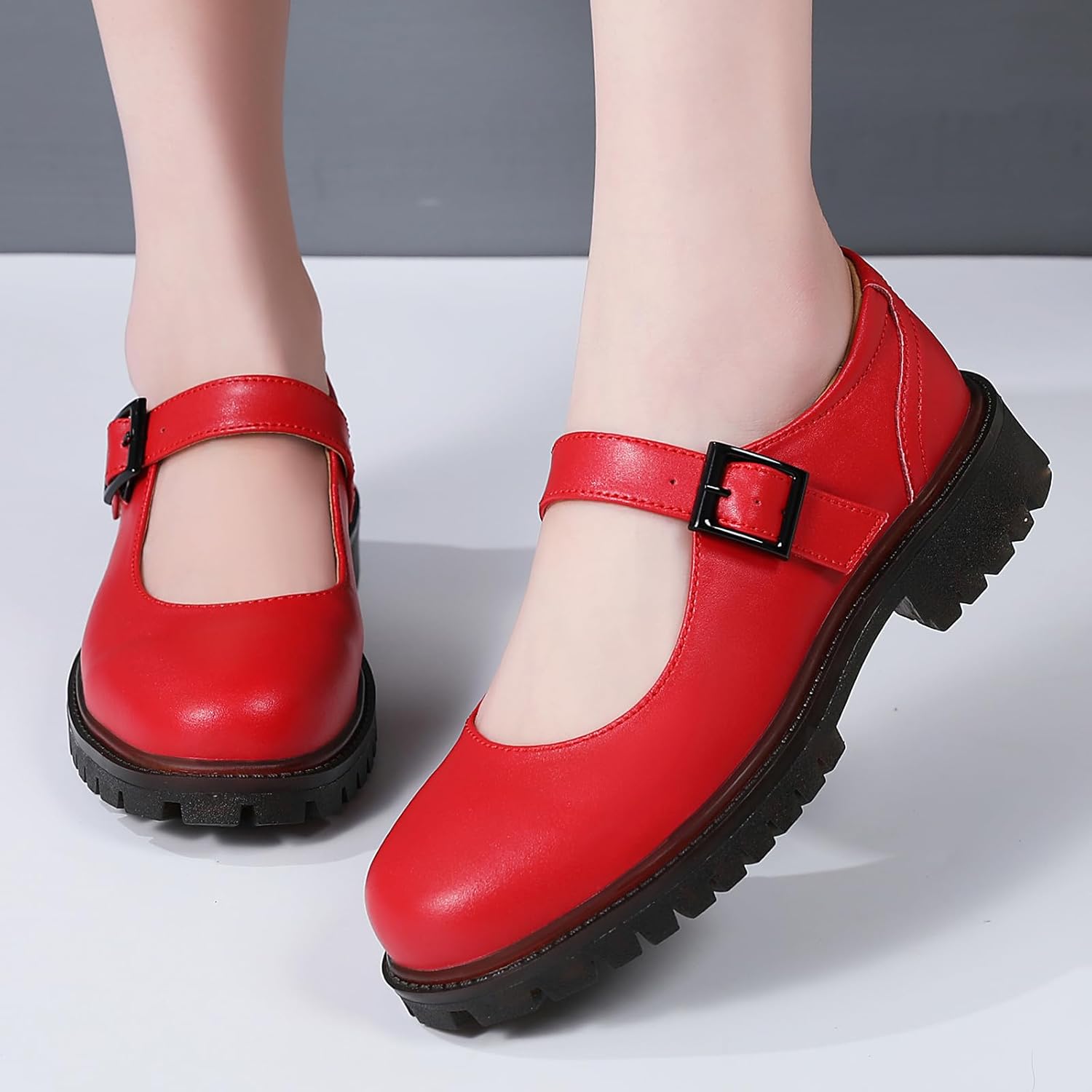XMM Mary Jane Shoes Women Flat Mary Janes for Womens Comfort Dressy Casual School Cute Non-Slip Work Shoes - Image 9