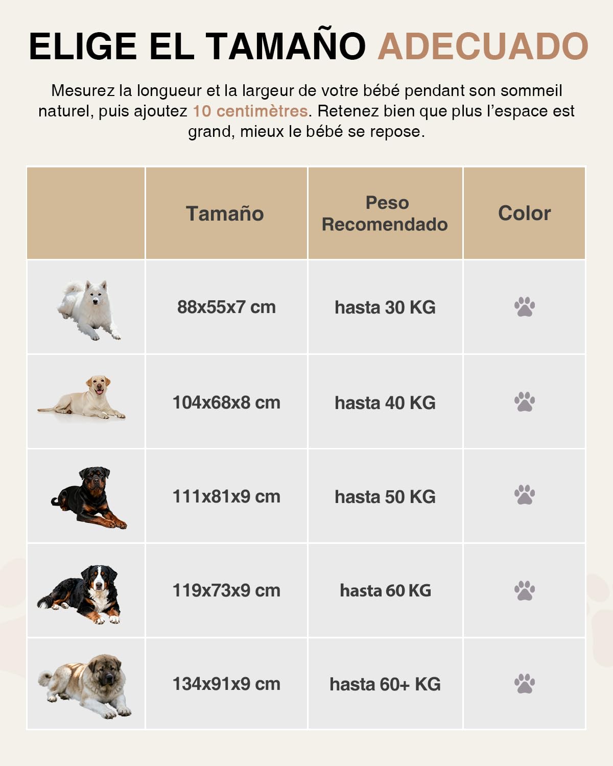 Cama Perro Grande-104x68x8 Cm, Colchón Impermeable para Perros, Una Cara de Piel Sintética, Cama Bifaz Ortopédica para Perros, Forro Impermeable, Extraíble y Lavable, Gris