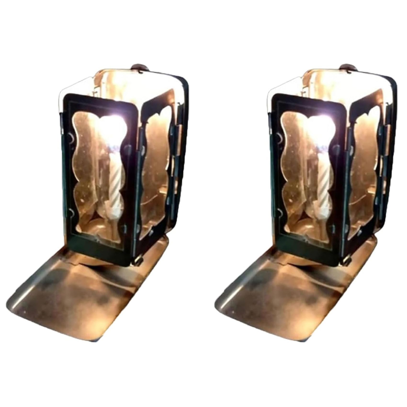 Vjsujehgy 2X Folding Pocket Candle Lantern, Pocket Candle Lantern, Folding Candle Lantern,(NO Candle)