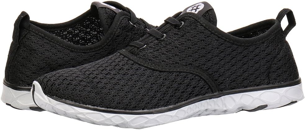ALEADER Men's Quick Drying Aqua Water Shoes 11 Black (Stylish)