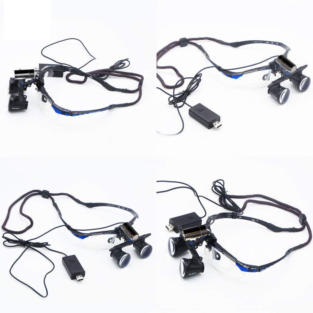 Lupas, Lupas, Binoculares De Diadema De 2.5X Y 3.5X, Gafas con Montura Y Aumento De 1W