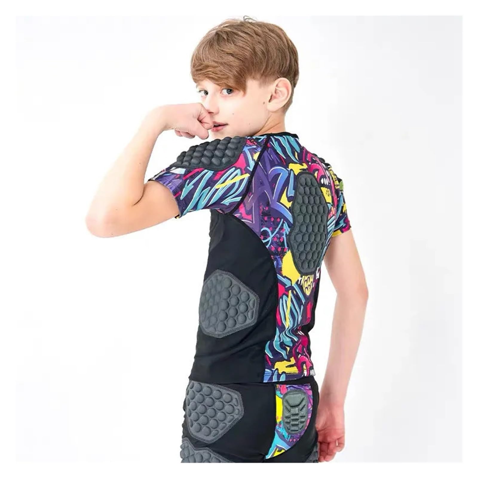Maillot de Football rembourré Maillots de Rugby rembourrés, Maillots Football en Mousse, Gardien But, vêtements Protection for l'entraînement des Gardiens But