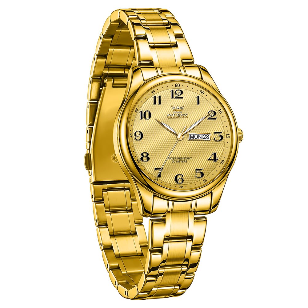 OLEVS Orologi da donna in acciaio inox analogico al quarzo impermeabile