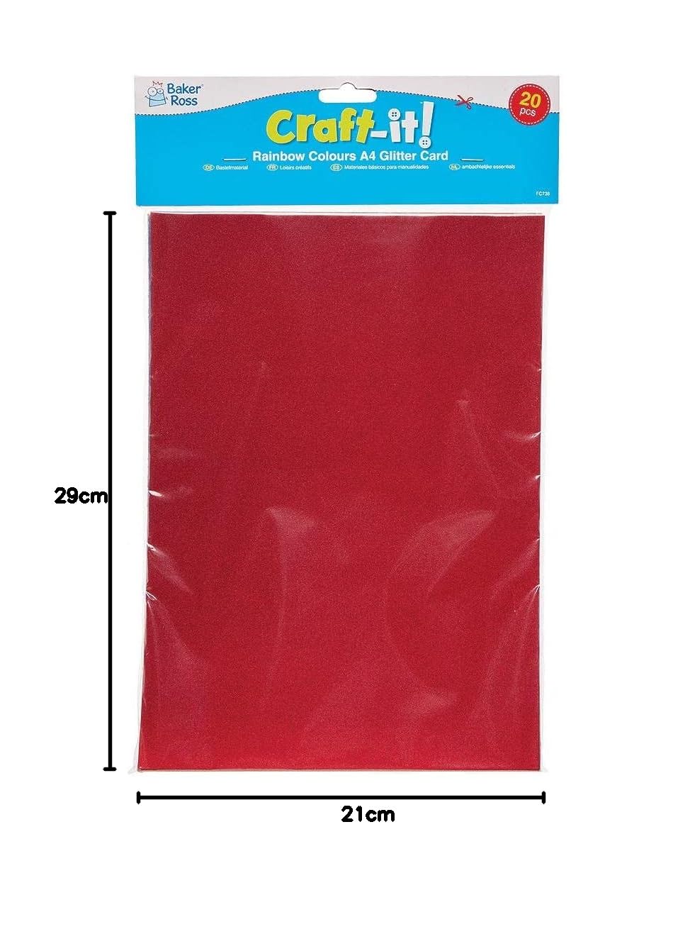Carta Arcobaleno Con Glitter A4 - Set 20 Fogli Per Bambini - Foto 8