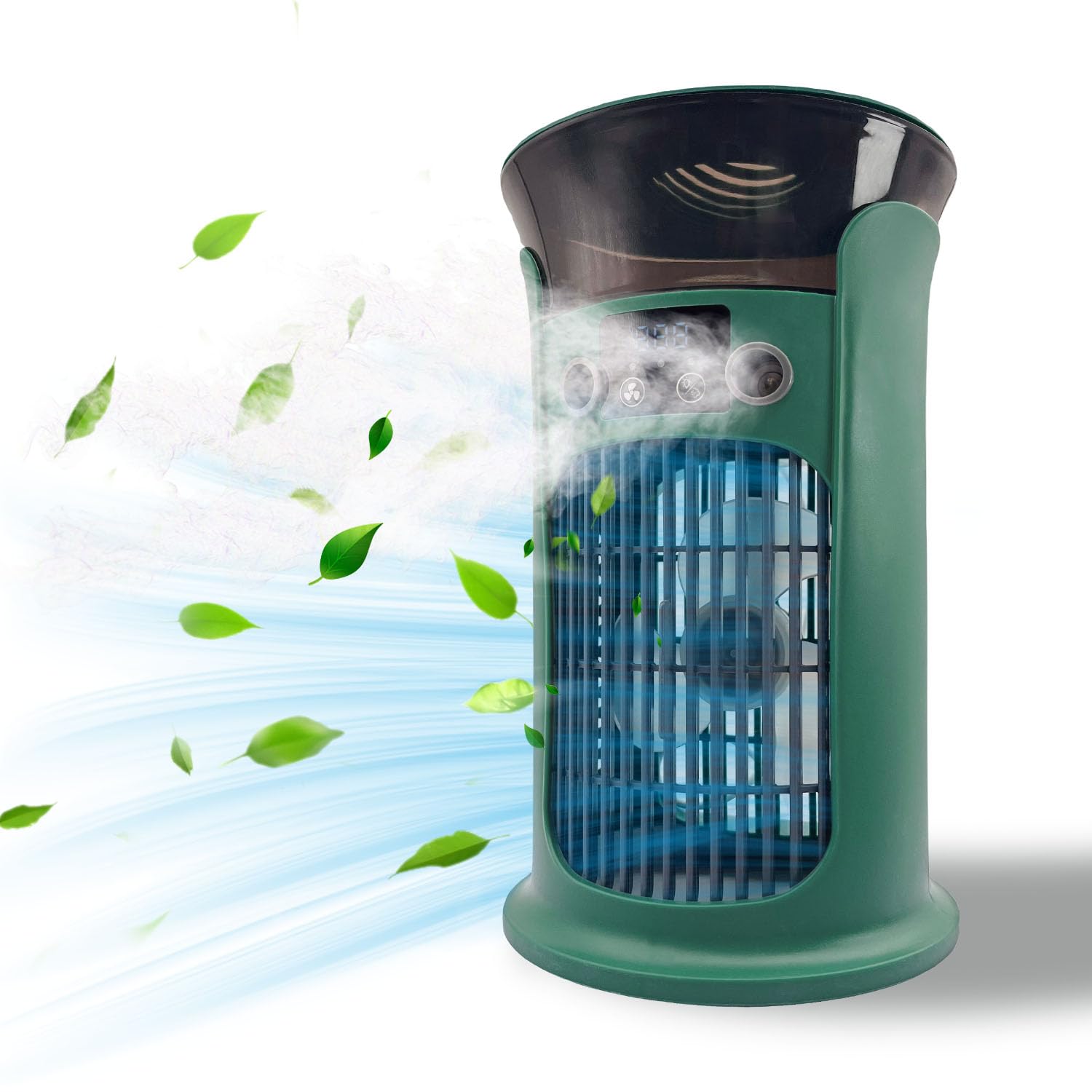 Ventilateur de climatisation portable alimenté par USB, humidificateur d'air, mini ventilateur de refroidissement personnel, ventilateur de refroidissement ultra silencieux pour la famille, les