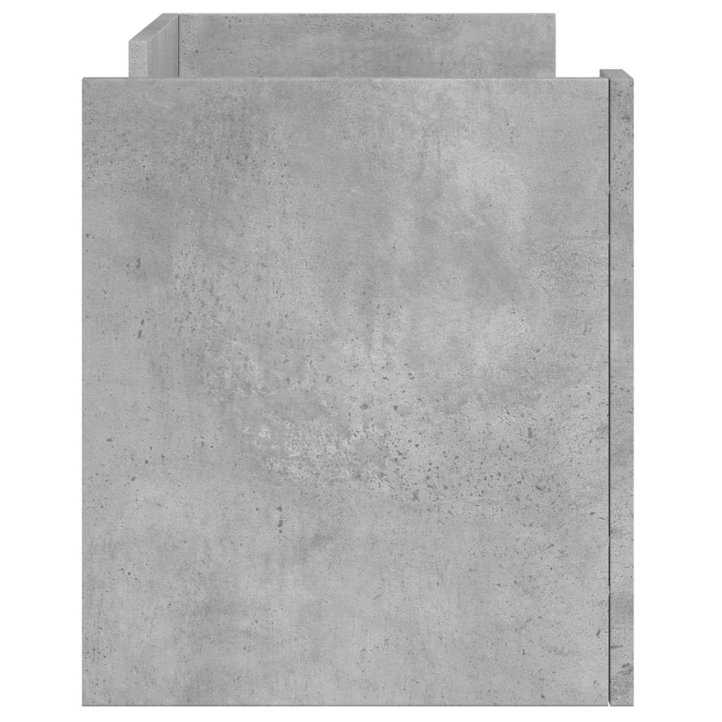 vidaXL Mobile per TV Grigio Cemento 80x35x40 cm Legno Multistrato, supporto TV, credenza TV, mobile HiFi, mobile porta TV, porta TV