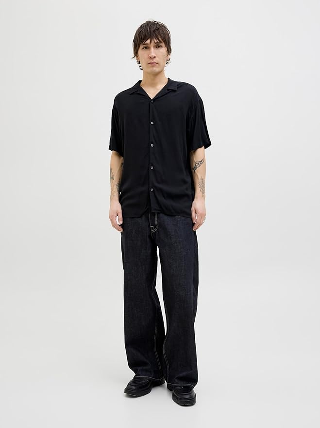 JACK & JONES Jorjeff Marbella Resort Shirt Camicia a Maniche Corte, Ballerino di Nuvola, XS Uomo