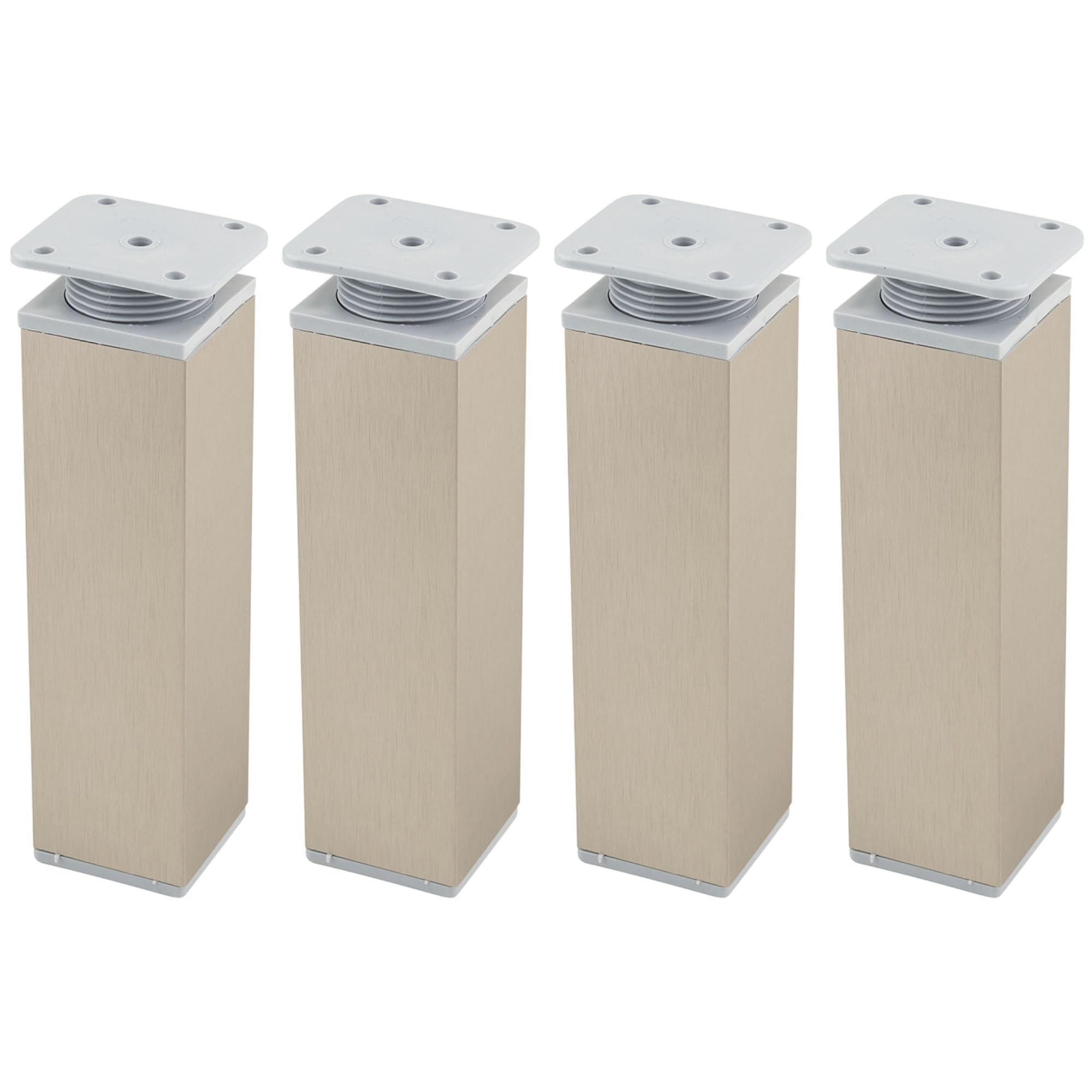 Pied de meuble cuisine et salle de bain en aluminium 150 mm pour rehausser une armoire basse