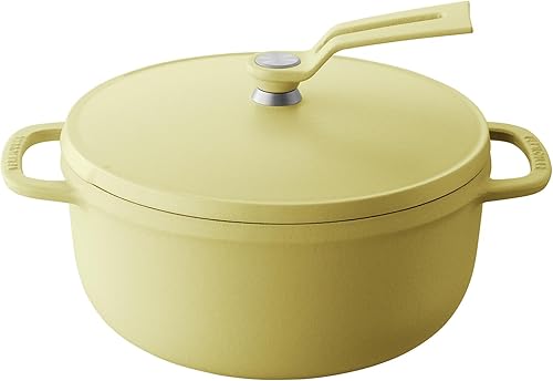 Vermicular Oven Pot 2.0  Olla ligera de hierro fundido esmaltado  7.1 in (2 cuartos de galón)  No tóxico  Compatible con inducción  Horno holandés