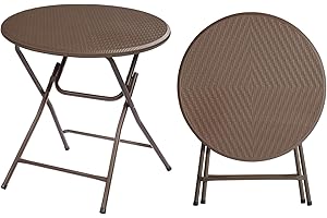 VINGLI Foldable 32" Round Outdoor Table