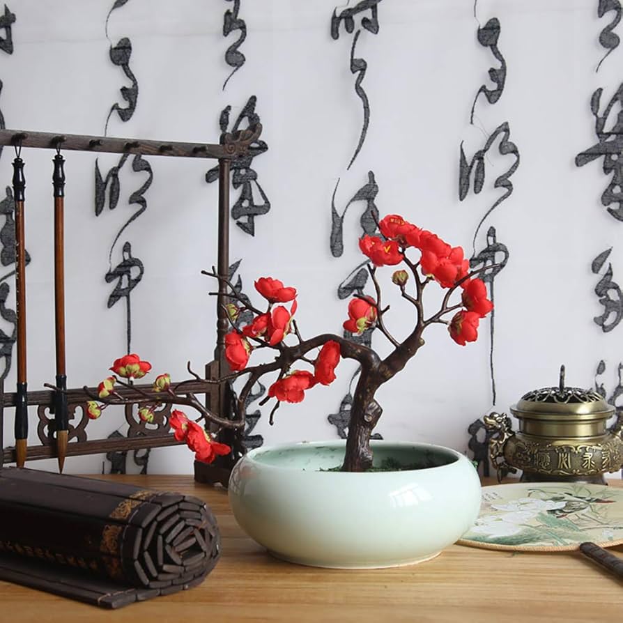 Amazon|BaoST 人工梅の花の枝 花の茎 写真小道具 梅の花 フェイク Amazon|BaoST 人工梅の花の枝 花の茎 写真小道具 梅の花 フェイク