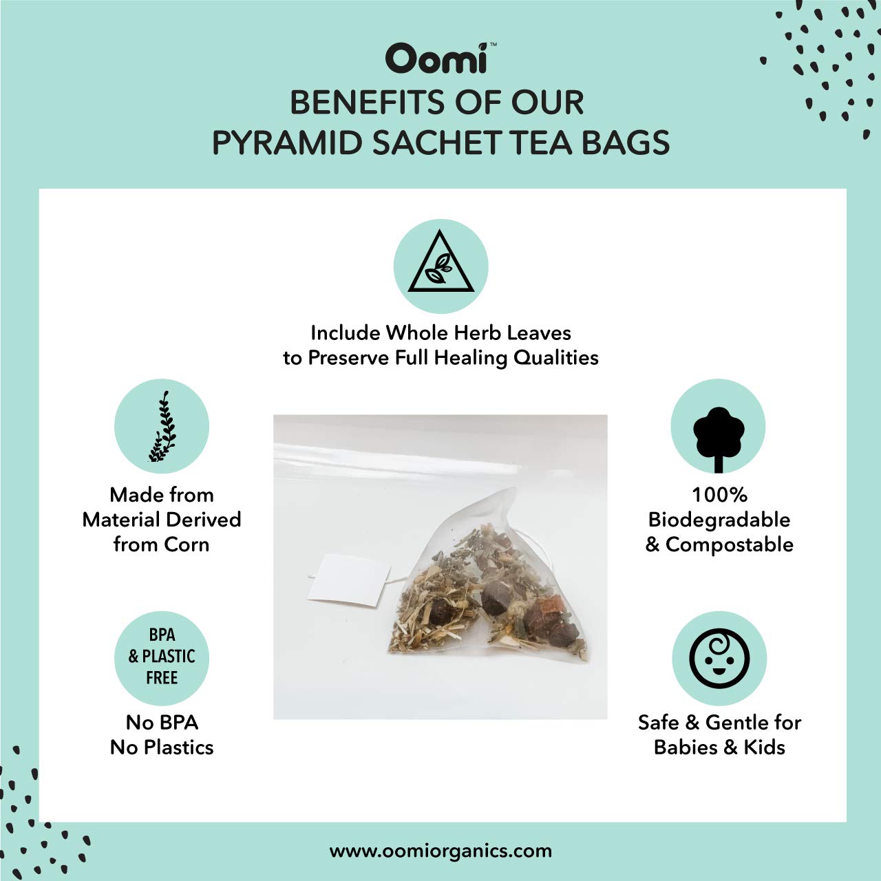 Baby Gas Relief, Colic, & Acid Reflux Relief Herbal Tea by Oomi - USDA Organic 30 Servings - Caffeine Free, Dairy & Gluten Free, Vegan - Help Baby Sleep Tea - Chamomile Tea Fennel Tea… : Baby